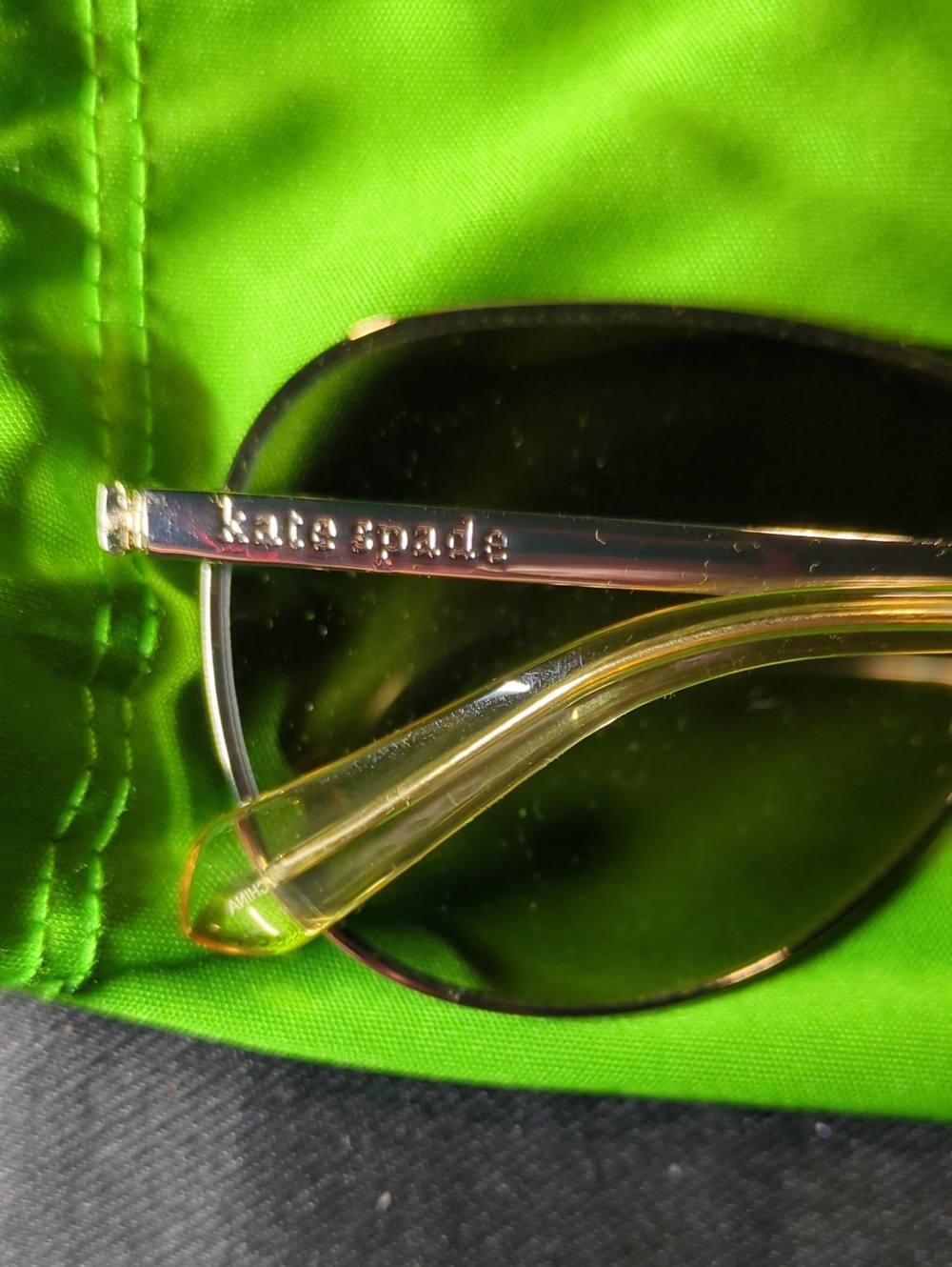 kate spade Green Gradient Aviator Sunglasses  In Pristine Condition NOW ONLY $78 - Picture 3 of 6
